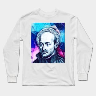 Ignatius of Loyola Snowy Portrait | Ignatius of Loyola Artwork 13 Long Sleeve T-Shirt